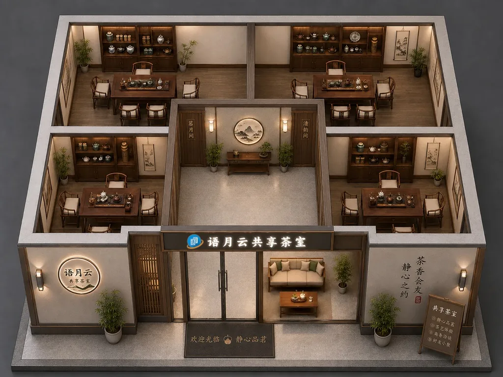 共享茶室无人门店智能物联场景