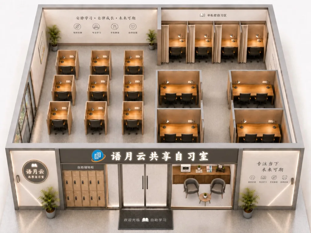 共享自习室无人门店智能物联场景
