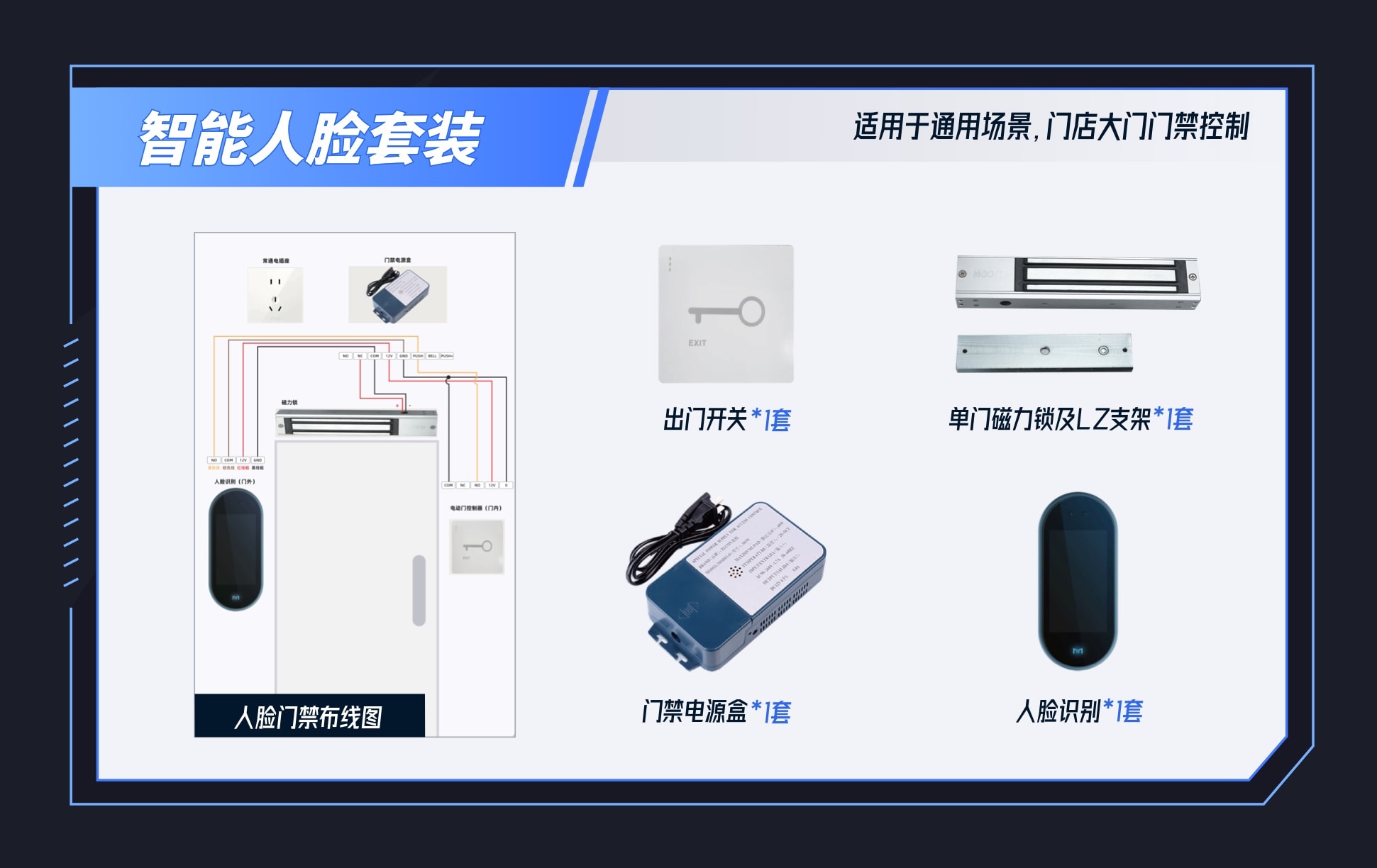 语月云-大门门禁/人脸识别套装